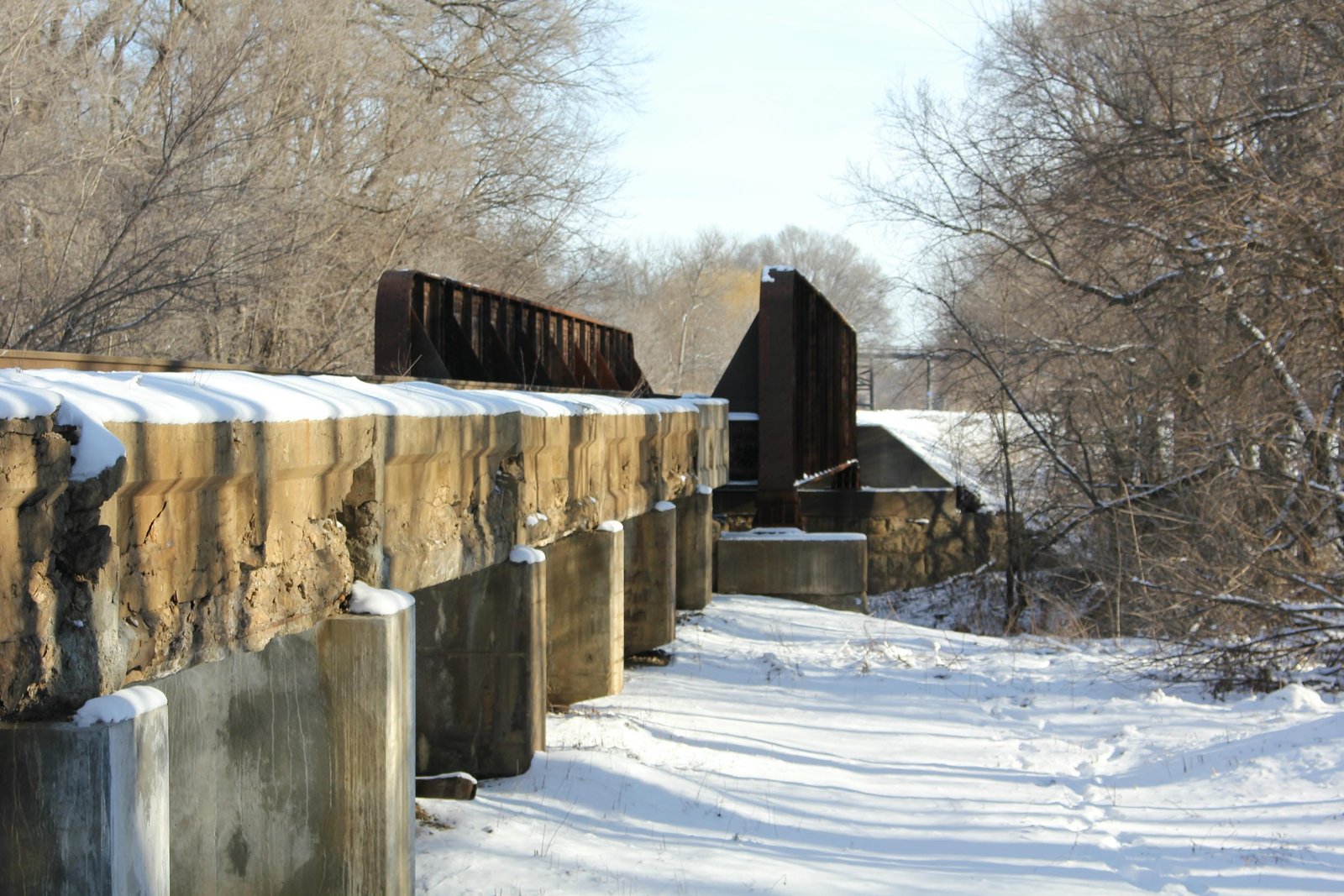Looking north